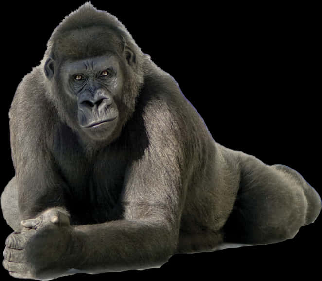 Intense Gorilla Portrait Image