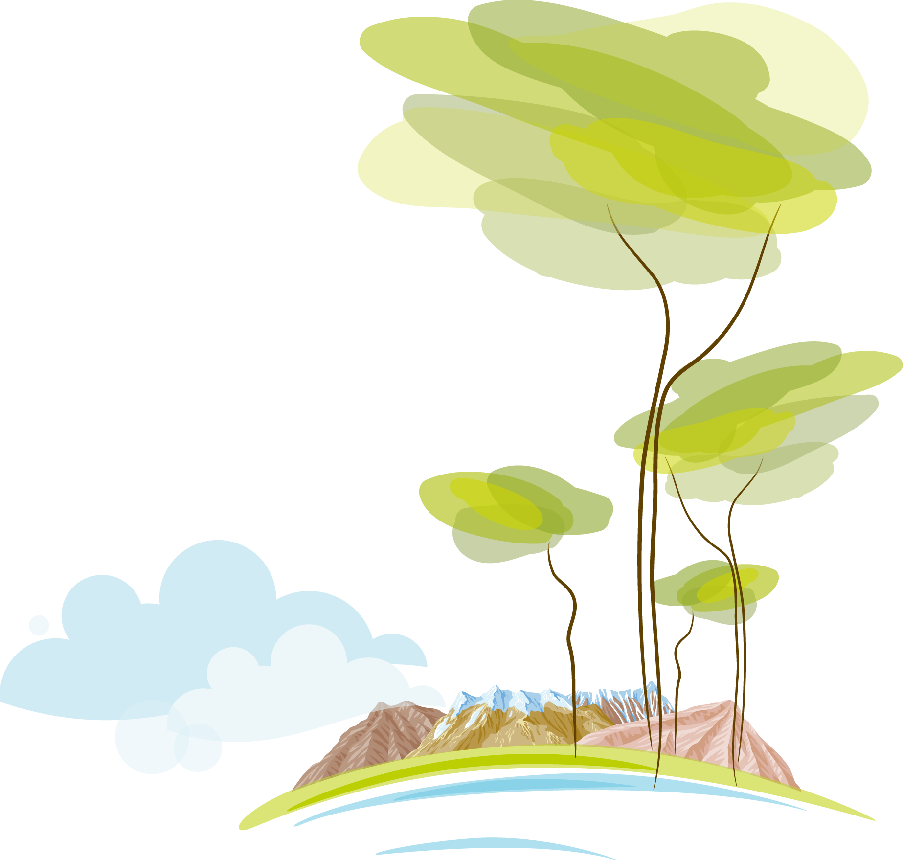 Stylized Nature Scene Image